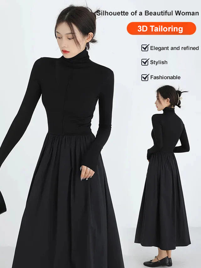 Women's Classic Elegant Turtleneck Dress