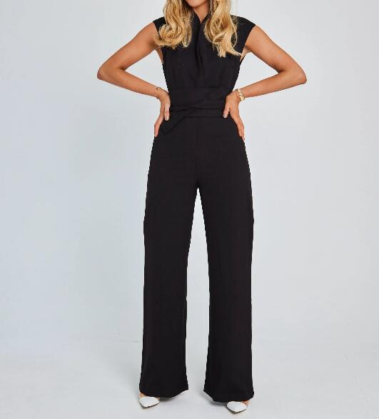 🎁Limited time 50% OFF⏳Women's Sleeveless Wide-Leg Jumpsuit