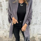 🎅Christmas Pre-sale🥰Women's Long Sleeve Casual Tassel Shawl Coat