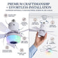 Smart Ceiling Fan Light – Bluetooth Speaker, 16M RGB Colors, E27 fit – breeze & beats in one