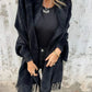 🎅Christmas Pre-sale🥰Women's Long Sleeve Casual Tassel Shawl Coat