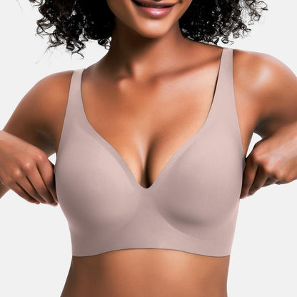 ✨ BUY 1 GET 1 FREE✨Seamless push-up bra with deep V-neck and no underwire