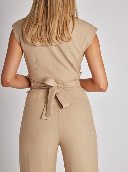 🎁Limited time 50% OFF⏳Women's Sleeveless Wide-Leg Jumpsuit