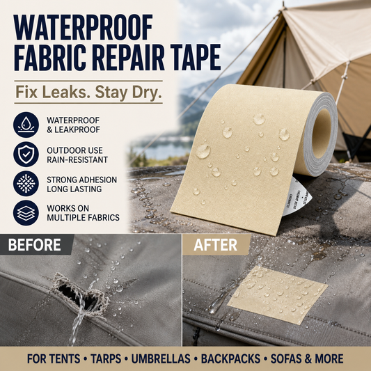 ⛺50% OFF NOW !🔧 Quick Repair Without Sewing – Self-Adhesive Patch for Tarps, Tents & Outdoor Materials