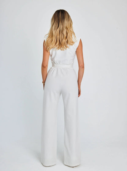 🎁Limited time 50% OFF⏳Women's Sleeveless Wide-Leg Jumpsuit