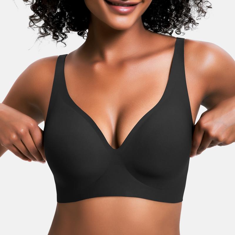 ✨ BUY 1 GET 1 FREE✨Seamless push-up bra with deep V-neck and no underwire