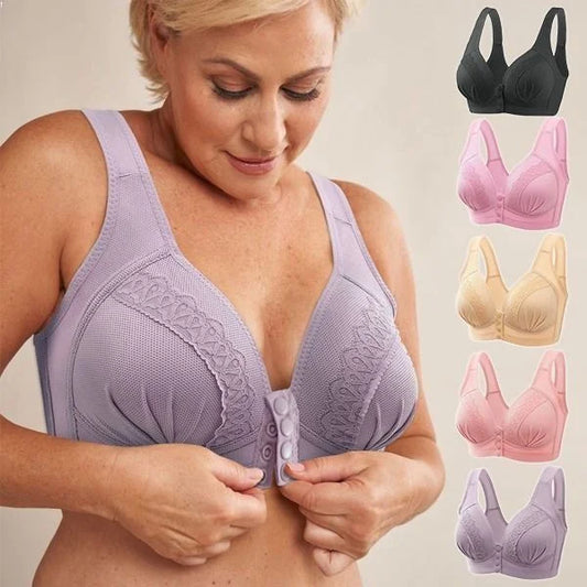 🎁Buy 1 Get 2 Free🌊-2026 breathable cotton bra with front button