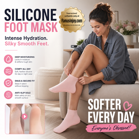 🔥Get 6 items when you buy 3！✨️Enjoy a foot spa anytime anywhere！👣Moisturizing Foot Mask Exfoliating Silicone Socks Beach Protective Socks
