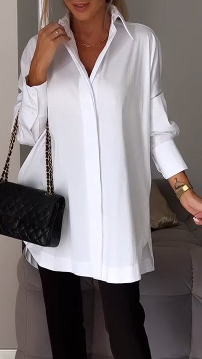 🔥What should I wear tomorrow?🔥Lapel Shirt with Slit