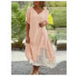 💕Short Sleeve False Two-Piece Asymmetric Dress