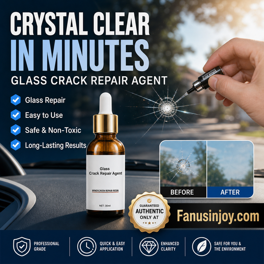 🏭Direct from glass factory, Buy 3 Get 2 Free！💦One drop fixes all glass cracks！🚗Glass Crack Repair Agent