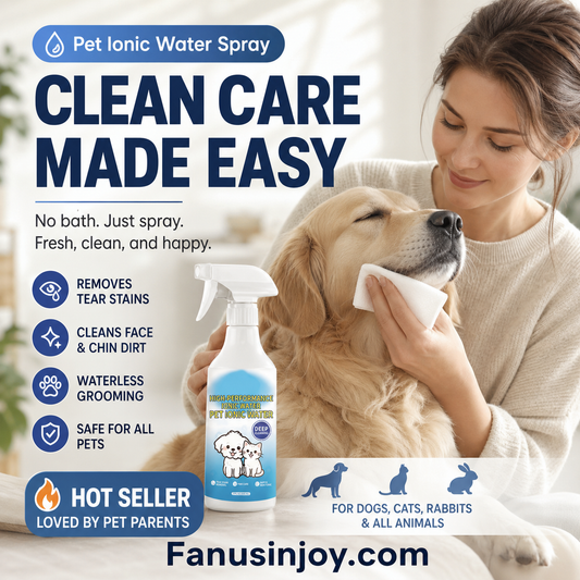 🐾50% OFF NOW ! 🐶Pet Ionic Water Cleaning Spray – tear stain removal, waterless grooming, mild safe formula, multi-pet compatible. Household pet daily care essential!