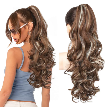 💜Limited time promotion 50%OFF💜Clip-on Wavy Ponytail Extension