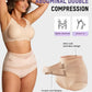🌸Last Day-As low as £6 each✨Plus-Size High-Waist Cross Tummy Control Panties
