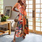 Summer Women’s Floral Printed Side Split Long Dress