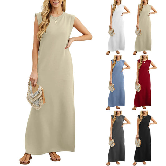 💕What should I wear tomorrow? 💕Women's Wrinkle-Free Casual Dress with Split Hem