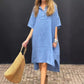 👗What should I wear tomorrow?💕Solid color casual lapel button long dress