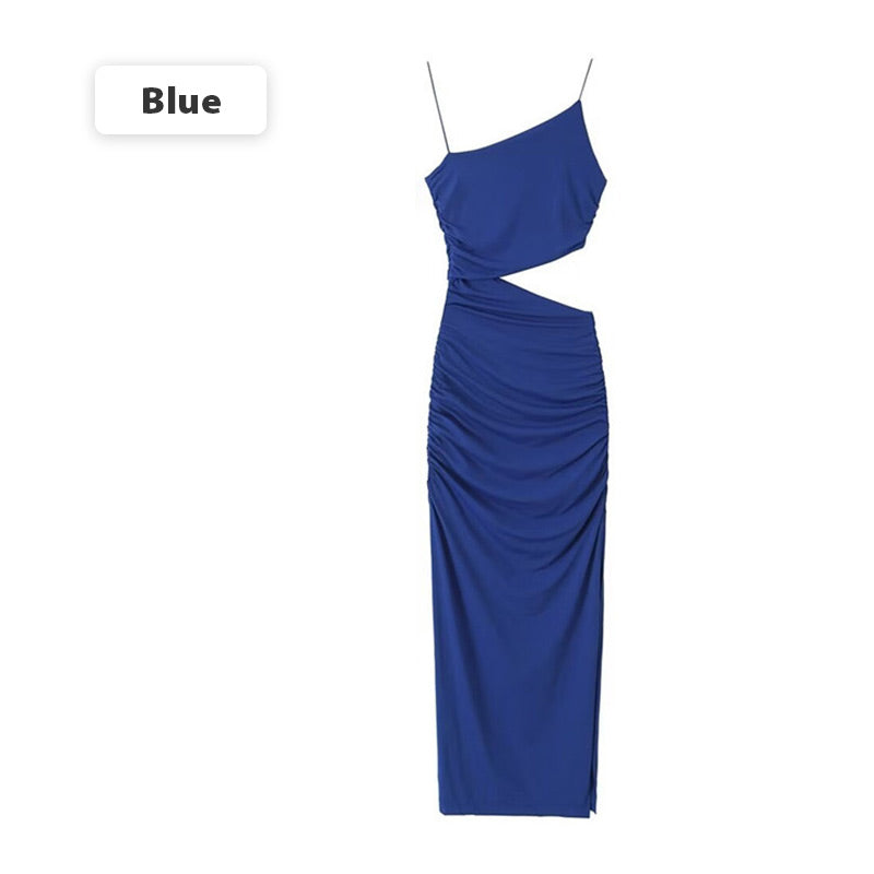 🦋Clever weight-loss cutout design, Italian spaghetti strap dress, essential for summer.💕