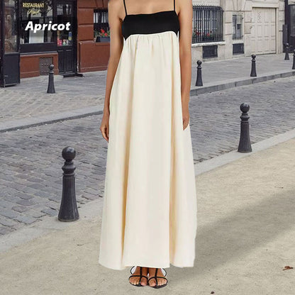 🦋Easy vacation, elegant and graceful, women's casual vacation backless cotton camisole skirt💕