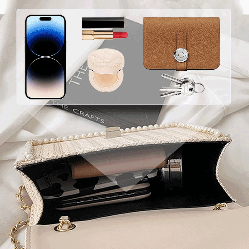 🦋Handmade women's summer straw crossbody bag💕