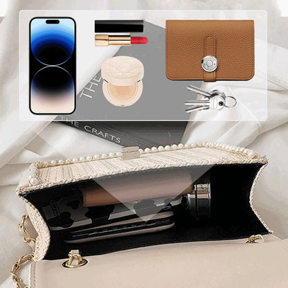 🦋Handmade women's summer straw crossbody bag💕