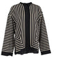 💕Casual Striped Round Neck Button Front Blouse
