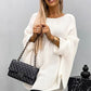 [best gift] Women’s Elegant Knitted Cape Sweater