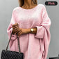 [best gift] Women’s Elegant Knitted Cape Sweater