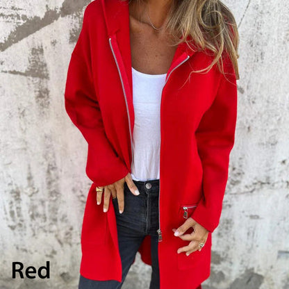 ✨Hot Sale 60% OFF✨ Casual Fashion Long-Sleeve Zip-Up Hooded Sweatshirt Jacket