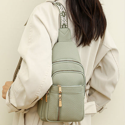 ✨Hot Sale✨Women's Vintage PU Leather Chest Bag👜