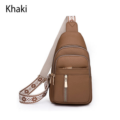 ✨Hot Sale✨Women's Vintage PU Leather Chest Bag👜