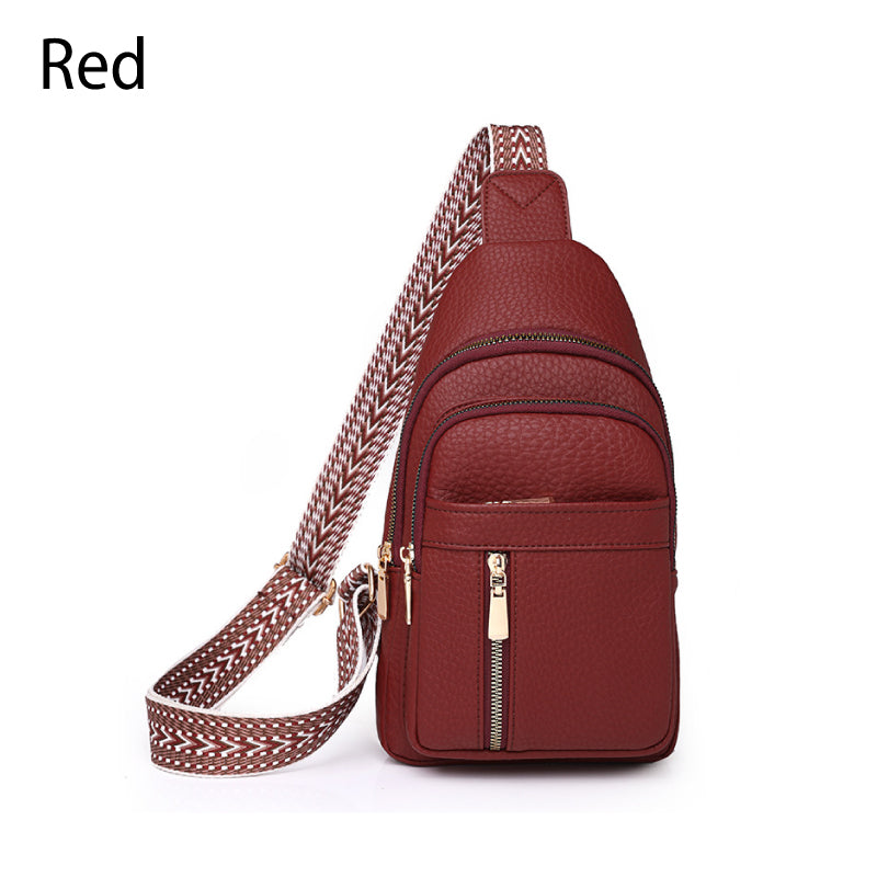 ✨Hot Sale✨Women's Vintage PU Leather Chest Bag👜