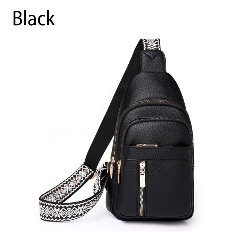 ✨Hot Sale✨Women's Vintage PU Leather Chest Bag👜