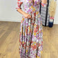 🔥Hot Sale💃Floral Print Tiered Hem Maxi Dress