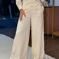 Women's Solid Lapel Button Down Jumpsuits