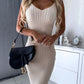 🌷💝Last Day Sale 50%OFF - 👗Knit Pullover Sweater and Cami Dress Set