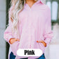 Women's Striped Shirt with Elastic Sleeves