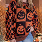 🎃Special Offer 50% OFF🎃Halloween Checkered Sweater