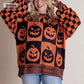 🎃Special Offer 50% OFF🎃Halloween Checkered Sweater