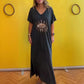 Devil's Eye Solid Color Loose Dress for Women