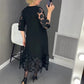 🔥2025 NEW SALES🔥Plus Size Flared Dress with Dots Decor