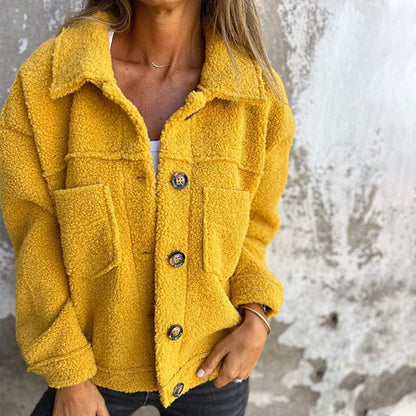 🍂Today's Lowest Price🍂Women's Warm Lapel Cropped Jacket