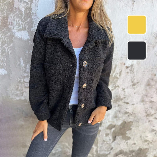 🍂Today's Lowest Price🍂Women's Warm Lapel Cropped Jacket