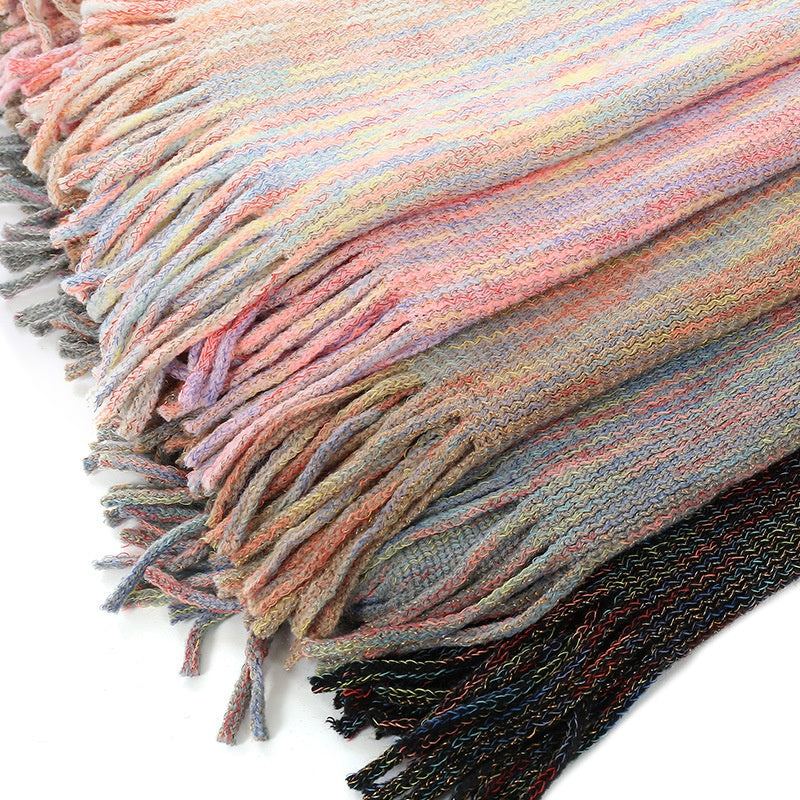 🌸Late summer sales 🌸Limited time 50% discount💕Women's Elegant Tassel Knitted Scarf