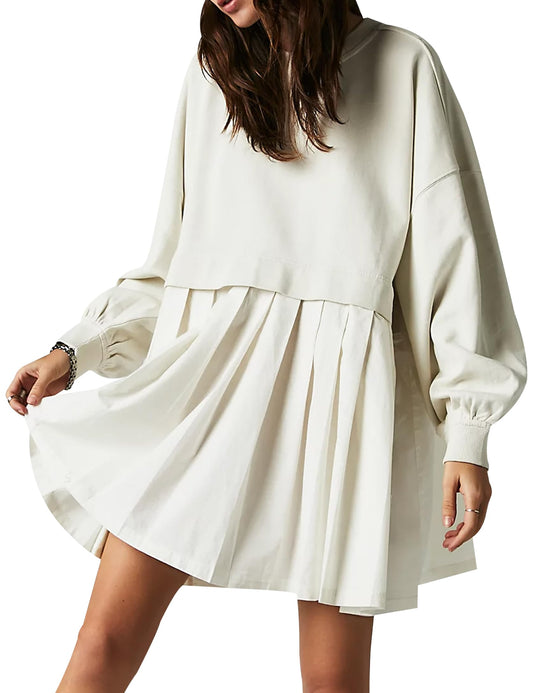 55% OFF🔥Womens Oversized Sweatshirt Dress Crewneck Mini Dress🎁