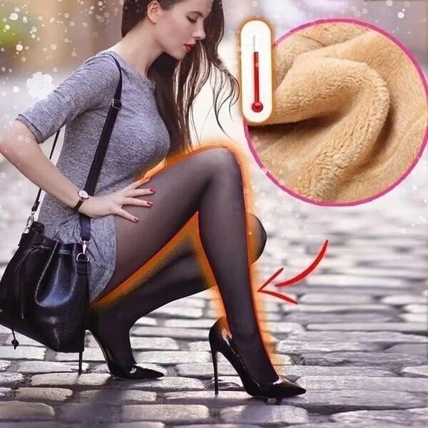 ❄️Winter protection 65% OFF❄️Flawless Legs Fake Translucent Warm Plush Lined Elastic Tights