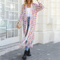 Women’s Elegant Knitted Cardigan Shawl with Tassel Hemline