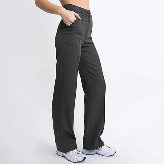 👖Women’s High Waist Stretchy Straight Leg Work Pants.