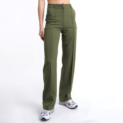 👖Women’s High Waist Stretchy Straight Leg Work Pants.