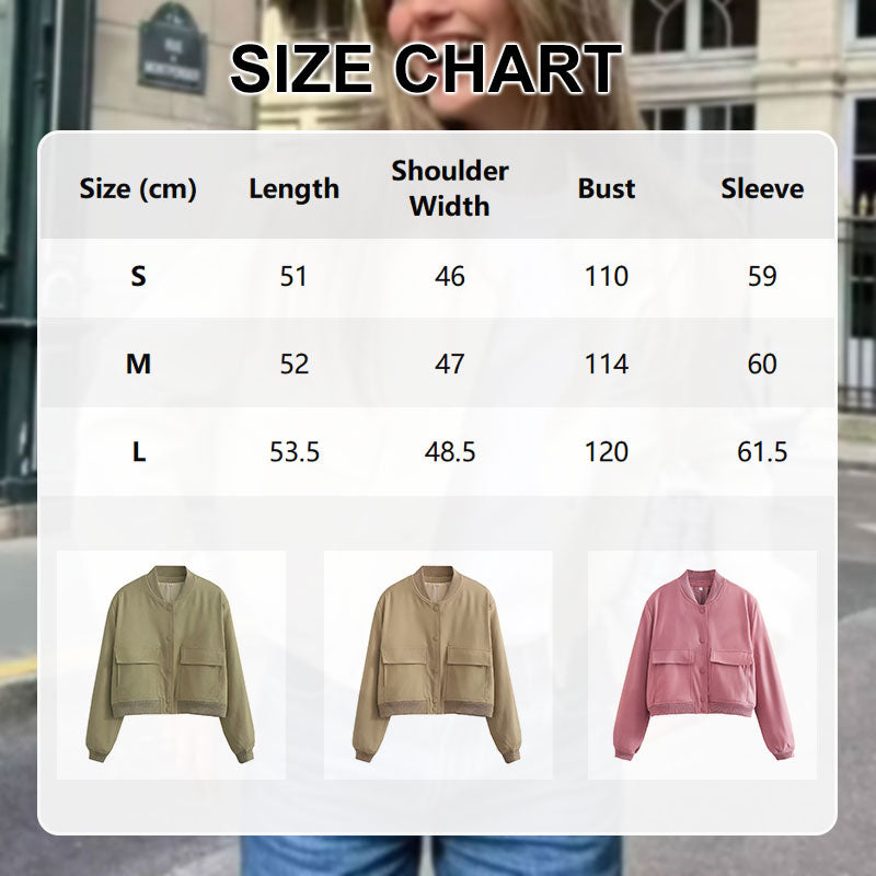 💥Limit Time 59% OFF✨Women's Button Down Short Jacket with Pockets